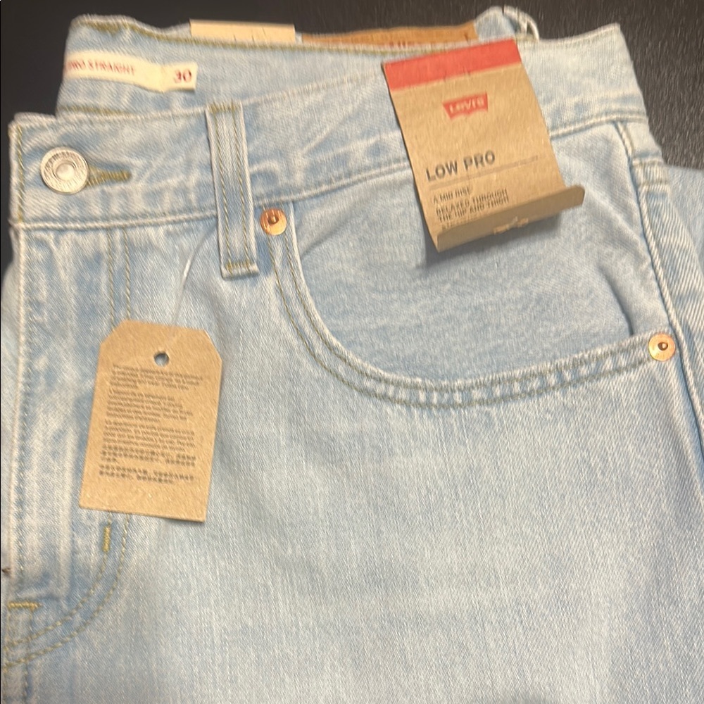 Levi's Blue Straight Leg Jeans Classic Style